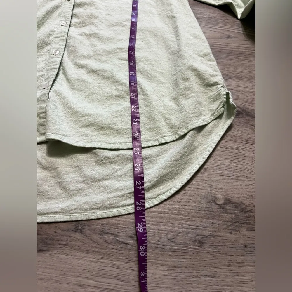 Women's Crown & Ivy Long Sleeve Oxford Boyfriend Shirt size L - Image 8