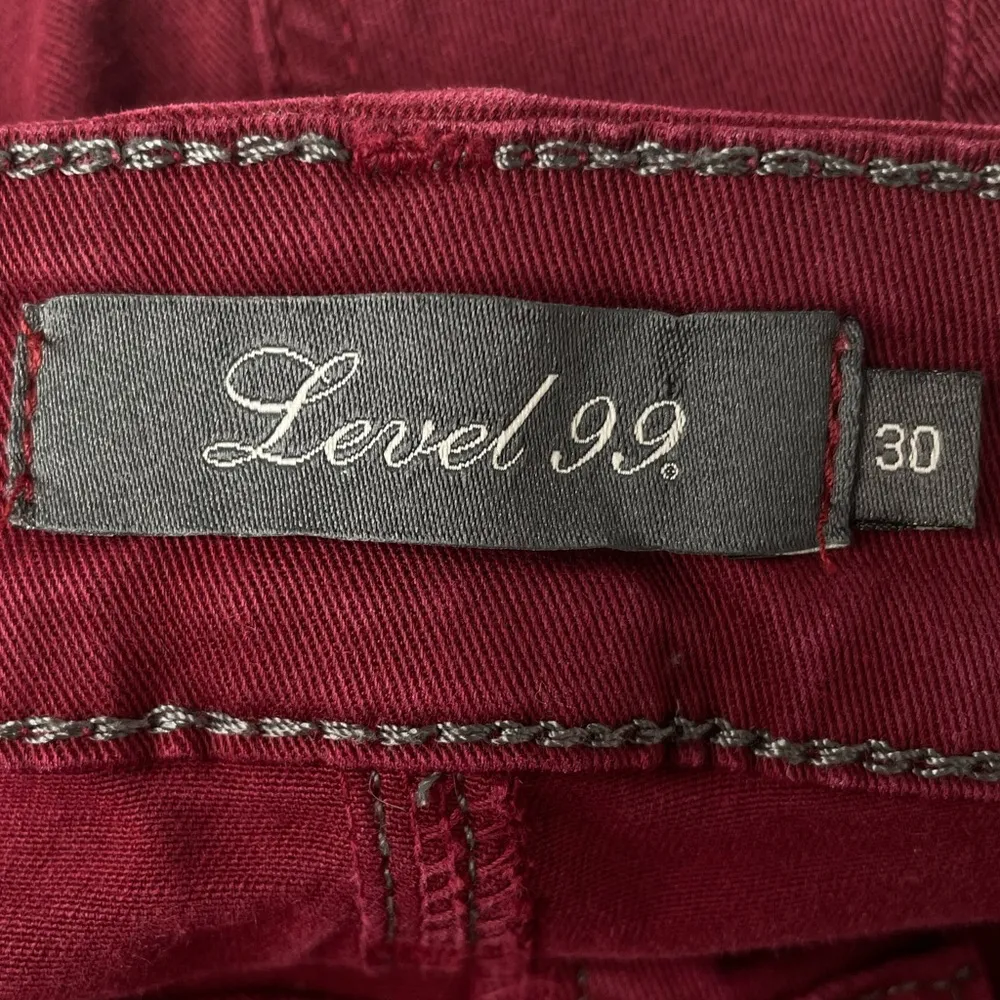 Level 99 Lily Skinny Straight Leg Jeans Ruby Red Size 30 - Image 6