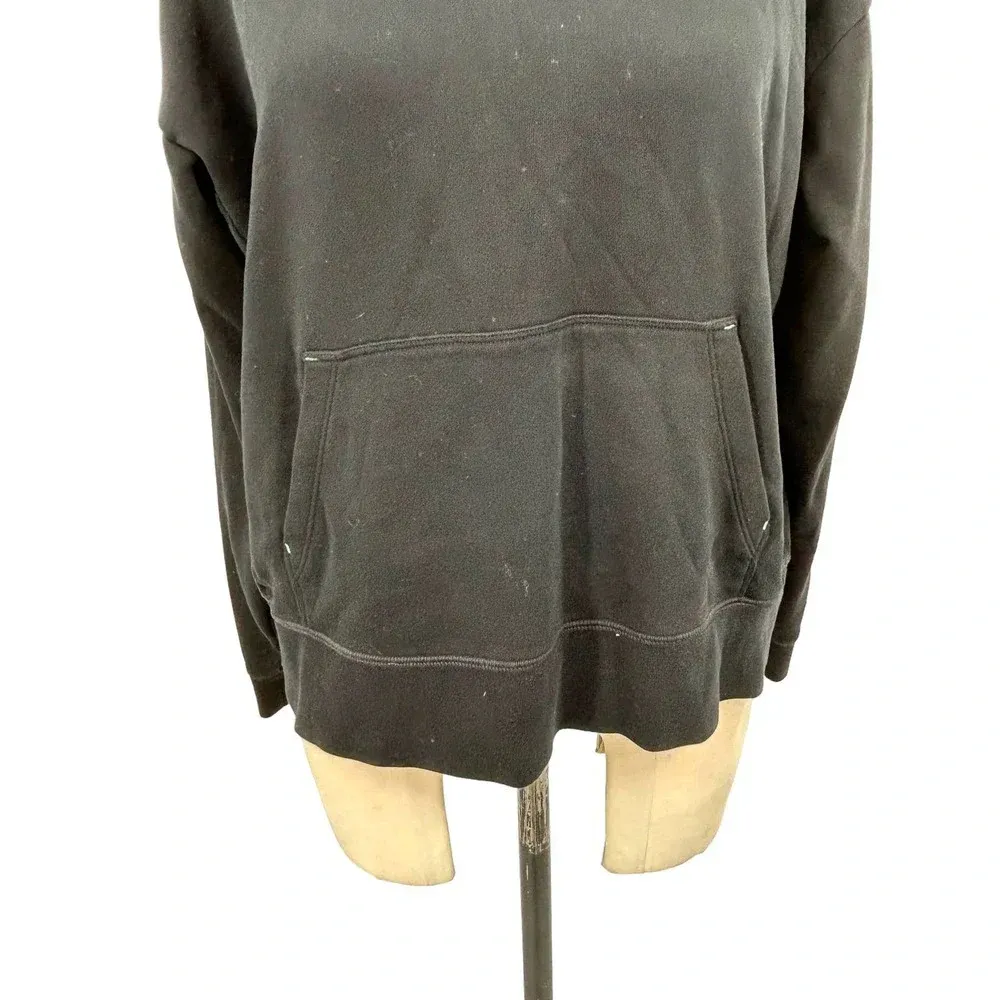 Bombas Black Pullover Hoodie Sweatshirt Cotton Size Large‎ - Image 3