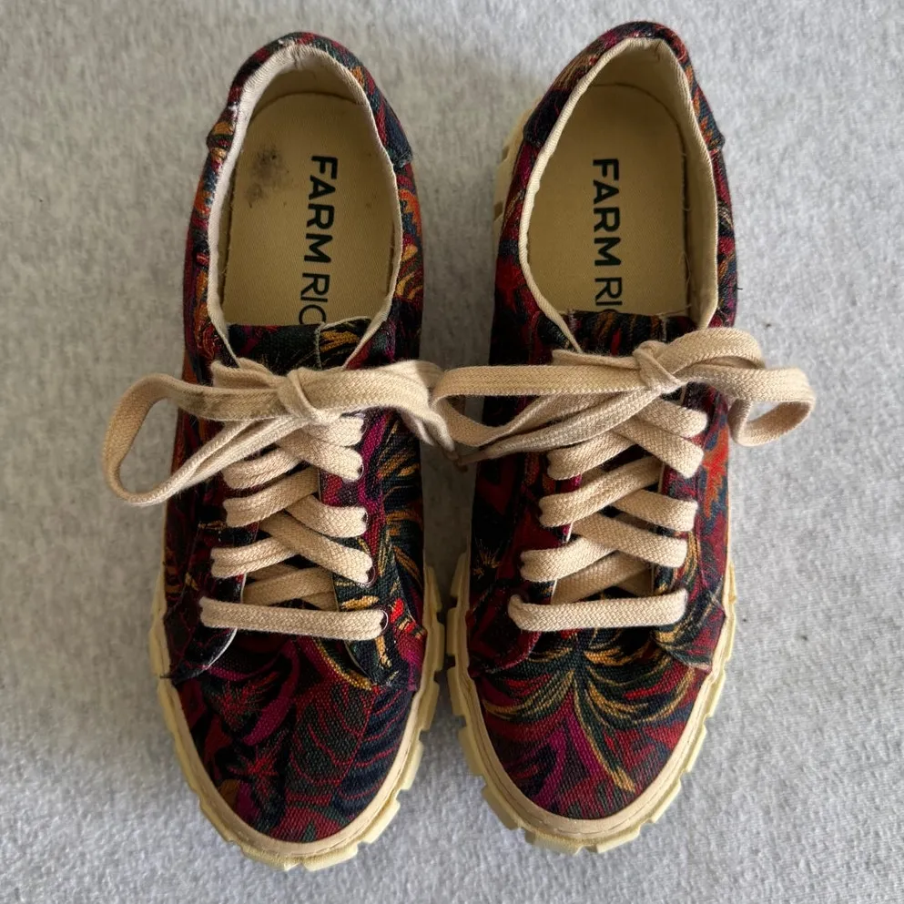 Farm Rio Sunset Forrest Platform Sneaker Size 7 - Image 2