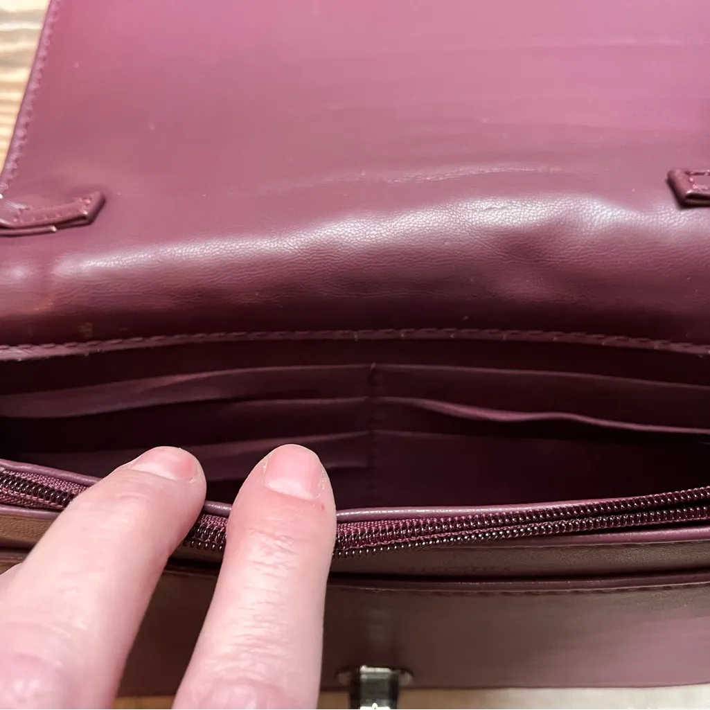 Badgley Michka Burgundy Quilted Shoulder Bag NWT - Image 10