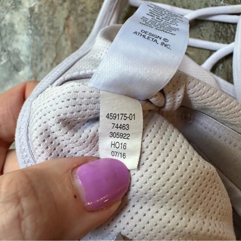 Athleta Mind Over Matter Sports Bra Lilac Women’s Size Medium - Image 7