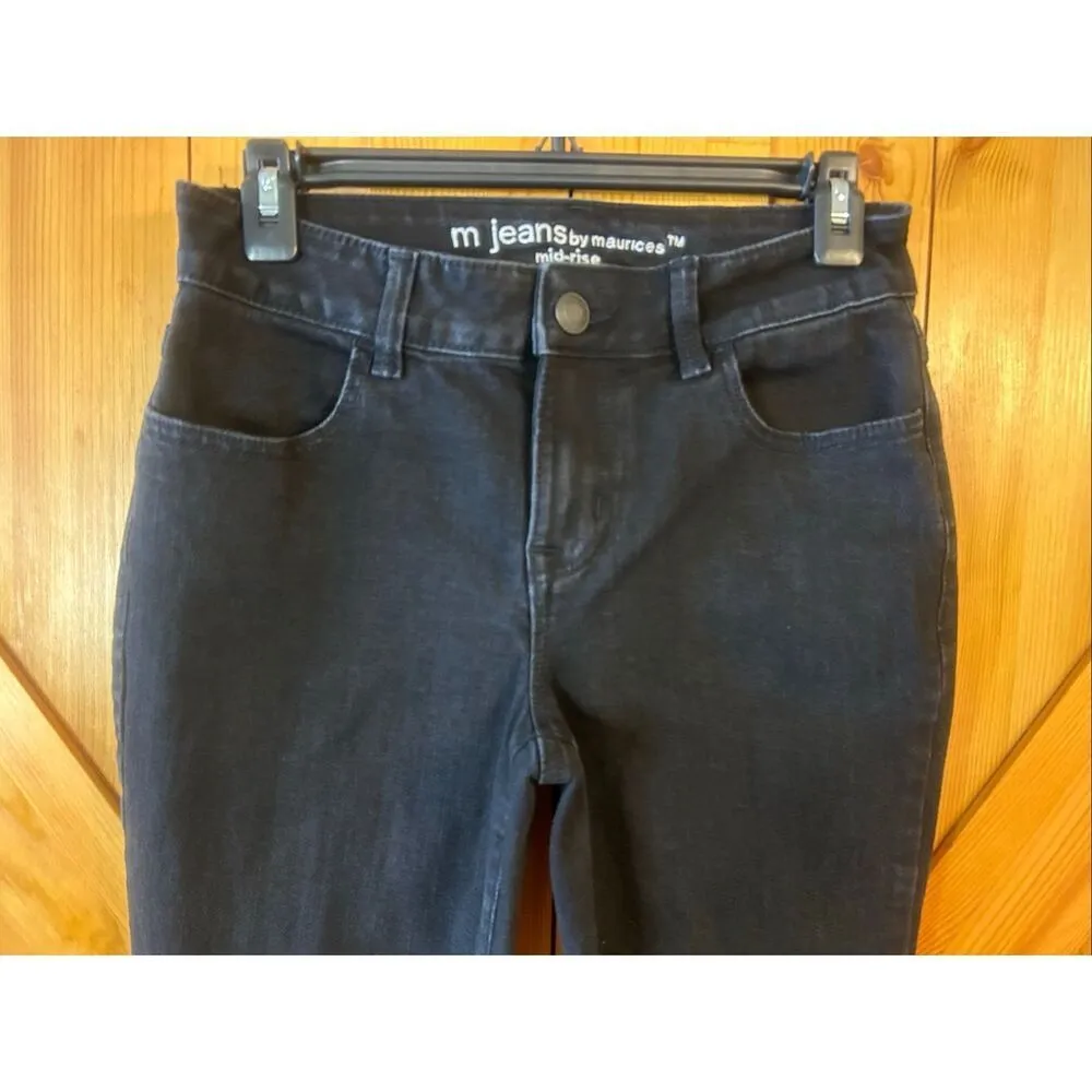 m jeans by Maurices Jeans Womens Size Small Short Black Mid Rise (5698) - Image 3