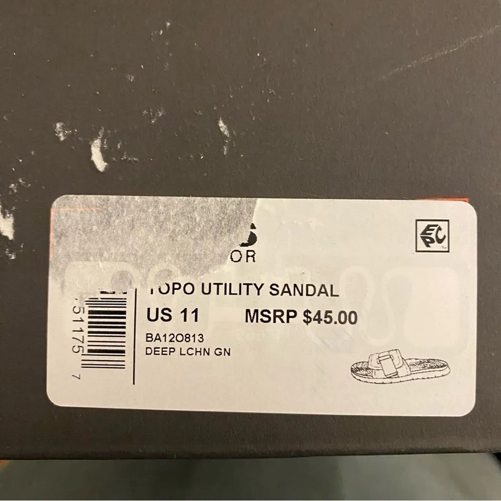 BASS OUTDOOR Topo Utility Comfort Slide Sandals Women’s Size 11 Black - Image 8