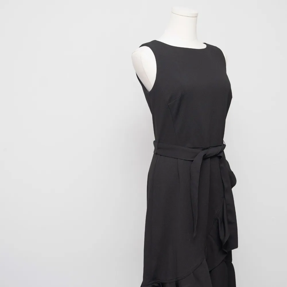 Calvin Klein. Women's Scuba-Crepe Belted Ruffle Mini Dress. New! - Image 9