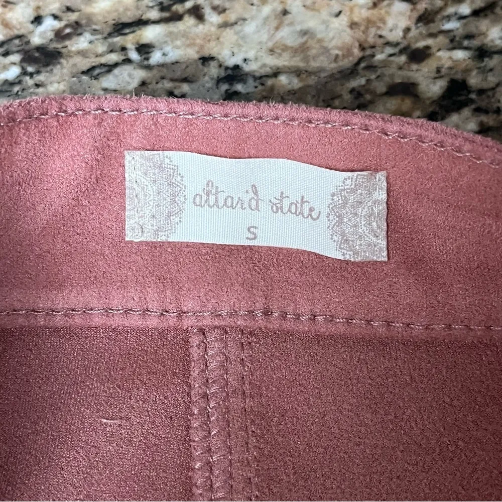 Altar’d State Pink Suede Button Front Mini Skirt Women’s S Barbiecore Balletcore - Image 7