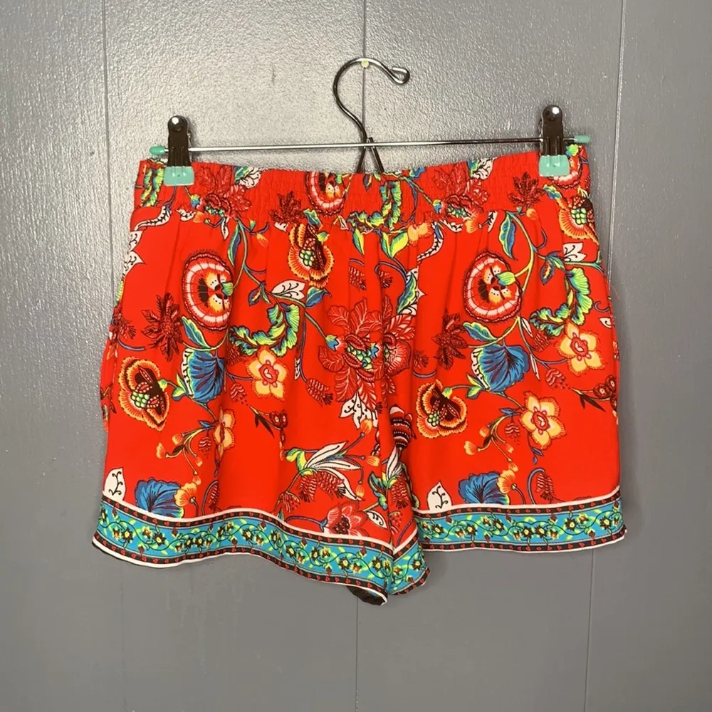 IN San Francisco Floral pull‎ on Short Size Small - Image 7