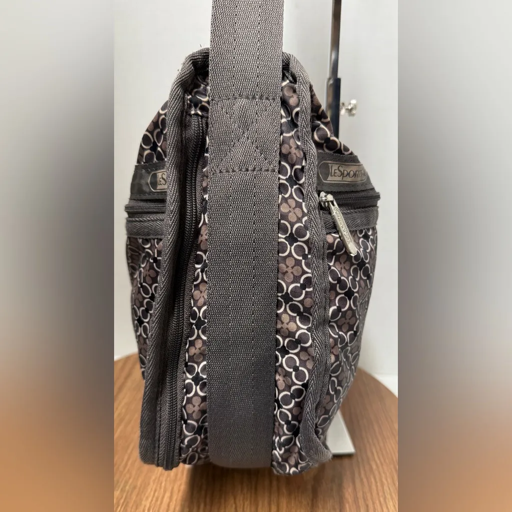 LeSportsac Deluxe Everyday Expandable Crossbody Geometric Nylon Purse Bag - Image 3