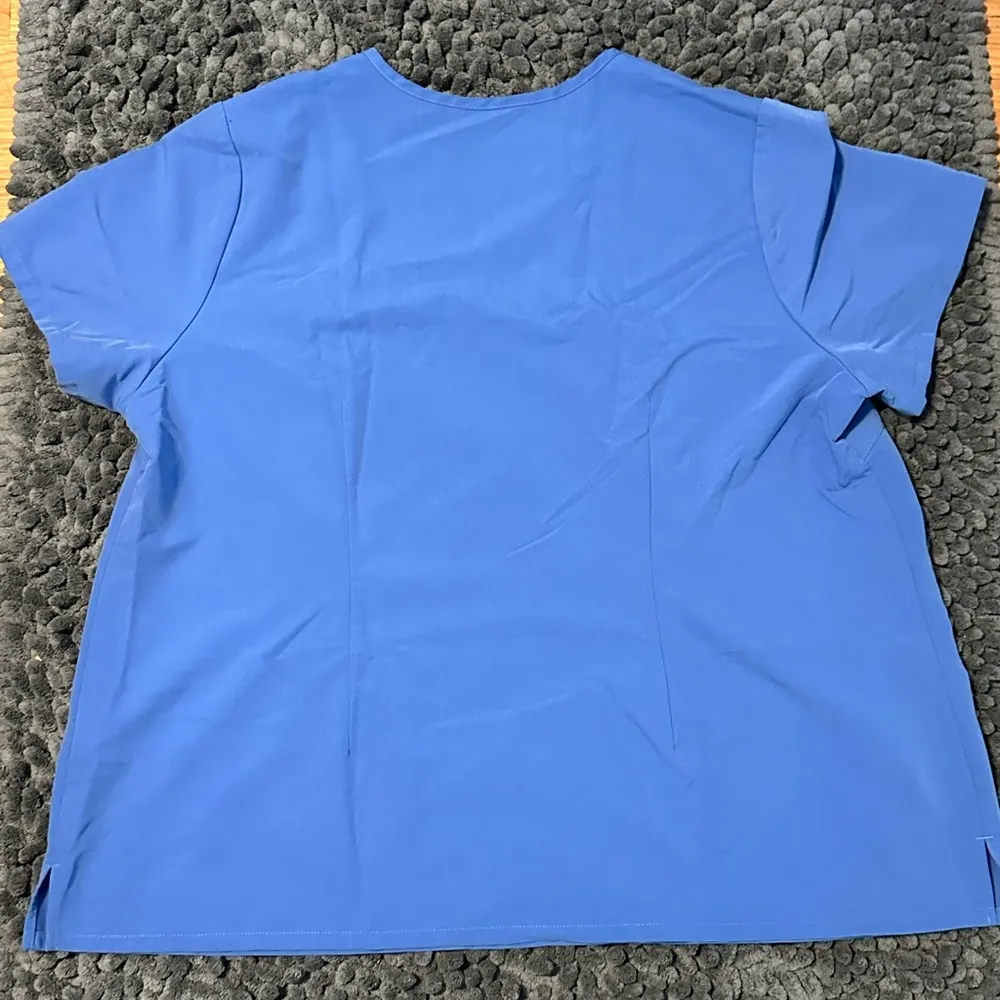 Figs women’s scrub top ceil blue 3XL - Image 2