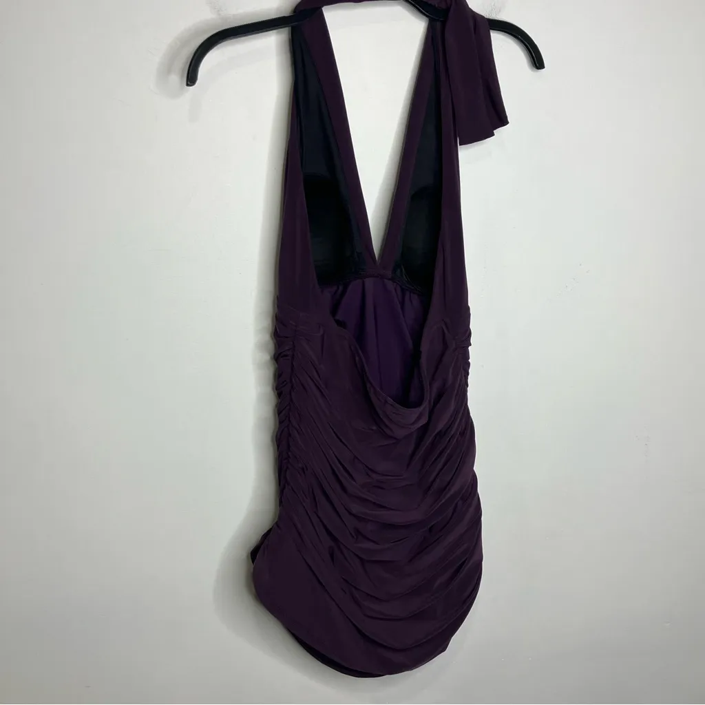 Magic suit Yvonne swim dress dark purple slimming shaping women’s size 14 summer - Image 8