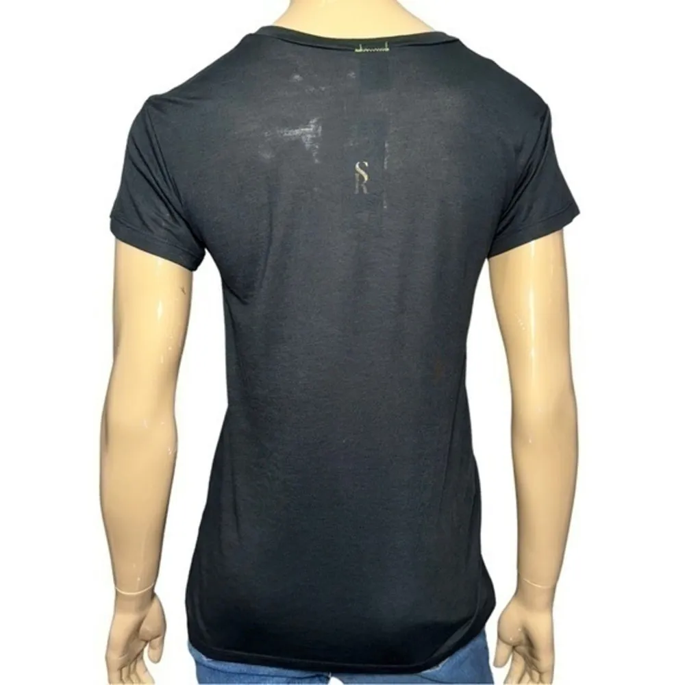 SR Style Reform Women’s Size S Black All Over Stars Short Sleeve T - Image 3