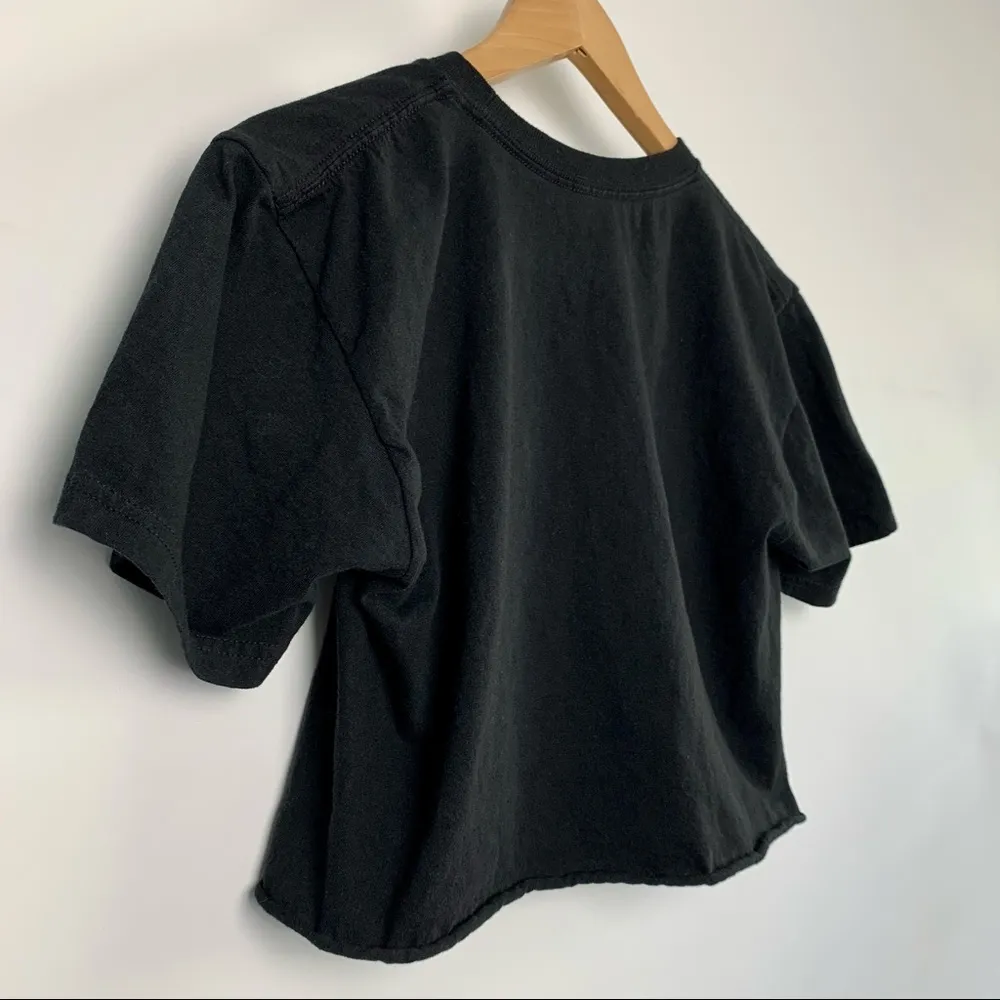 Black Cropped Skater T - Image 4