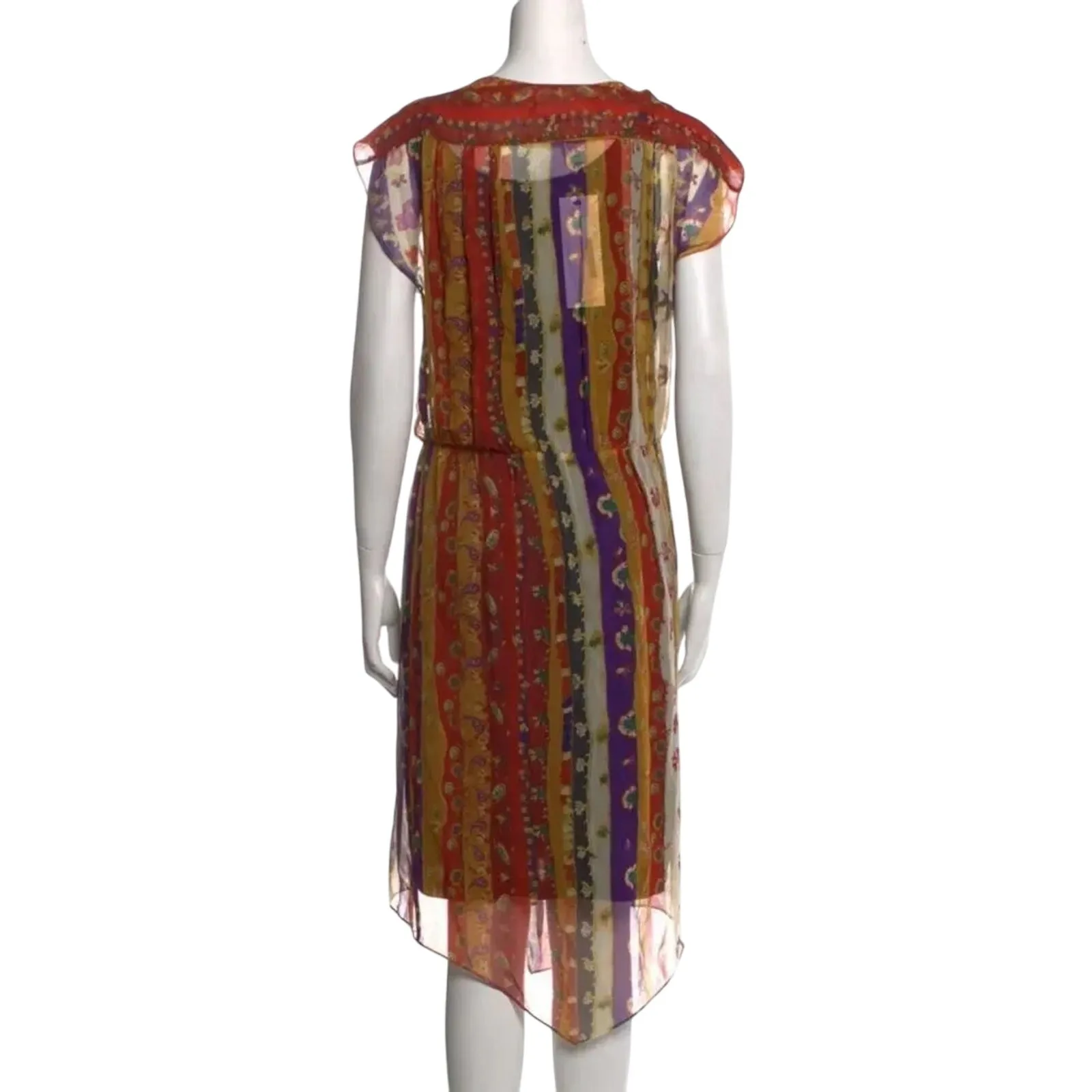DIANE VON FURSTENBERG Silk Midi Length Dress
Size XL / US 12, New with Tag - Image 5