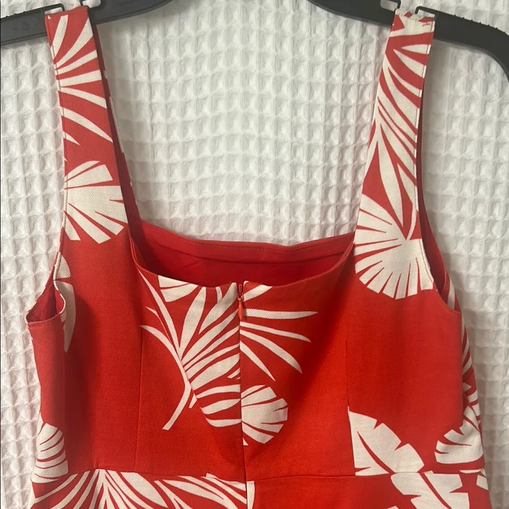 Boden Red Hawaiian Cotton Tropical Print Yolanda Sun Dress Size 8 - Image 9