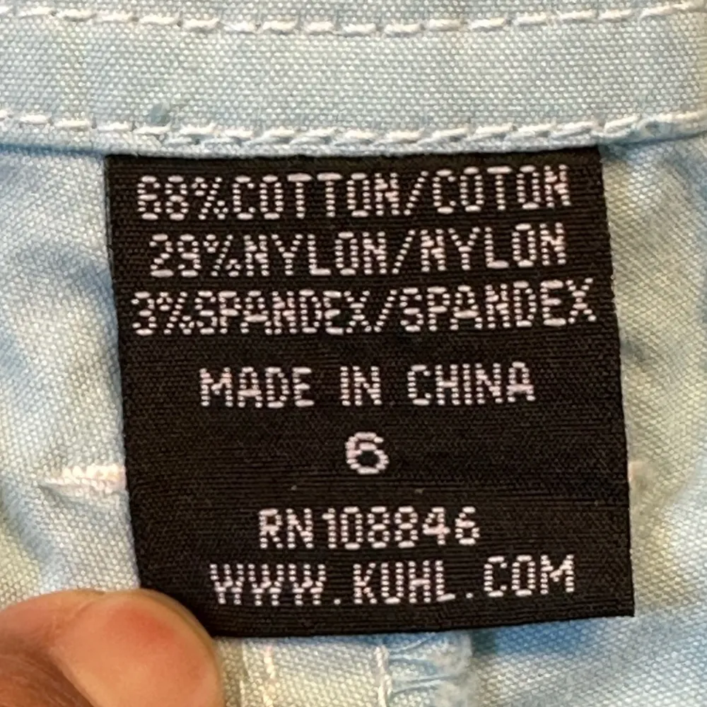 KUHL Mountain Culture Hiking Blue Bermuda Athleisure Shorts Size 6 EUC #1826 - Image 7