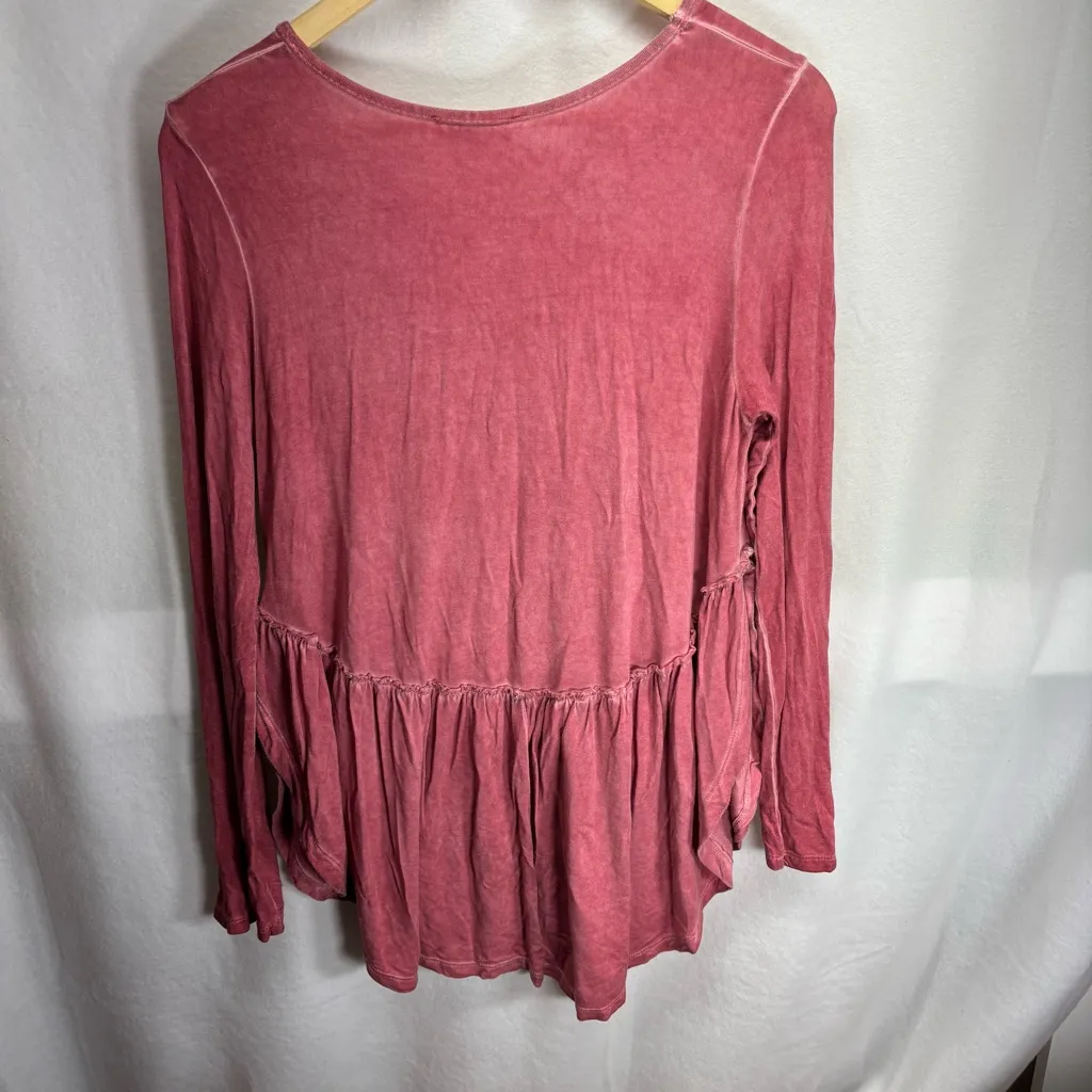 Umgee Pink Peplum Tunic‎ Top - Image 4