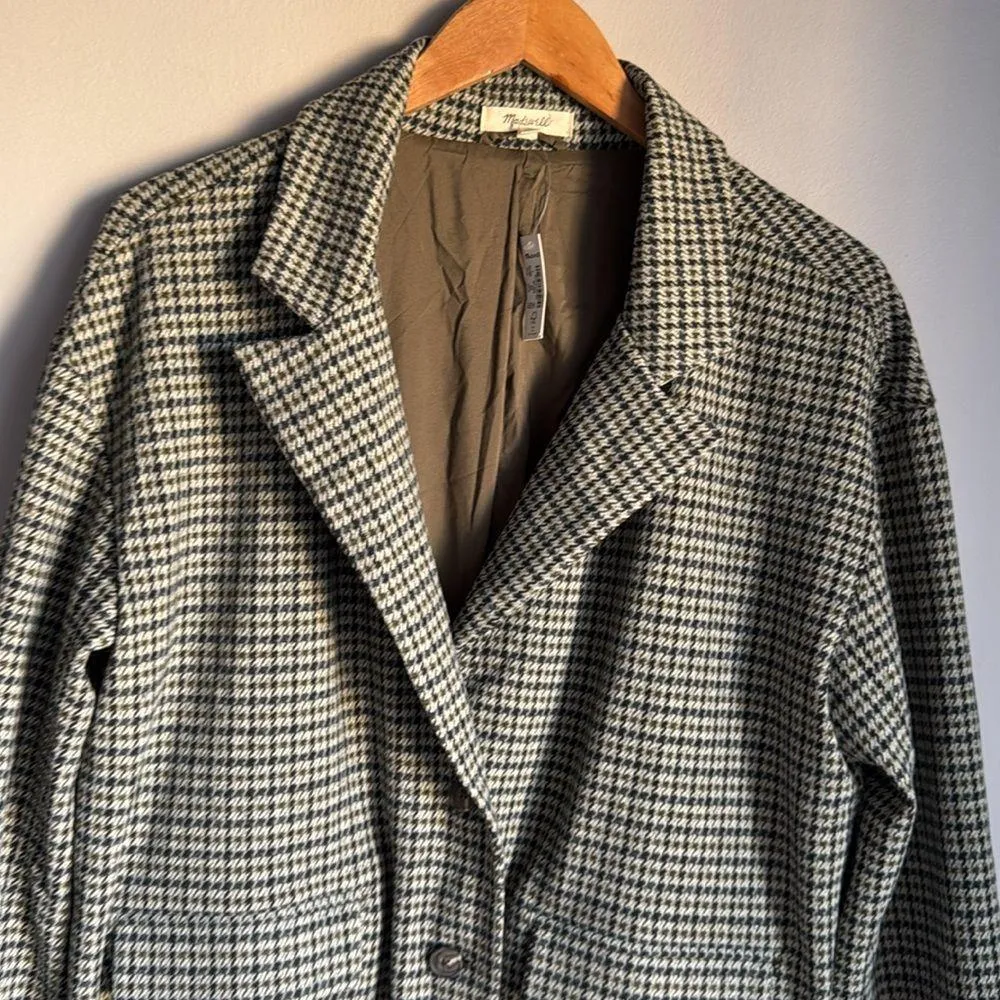 NEW Madewell Oversized Knit Blazer in Houndstooth - Image 5