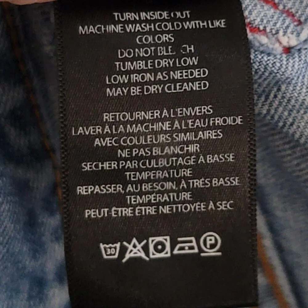 Urban Outfitters BDG Skater Baggy Jean Daisy Patch Distressed Flared Leg 25x32 - Image 8