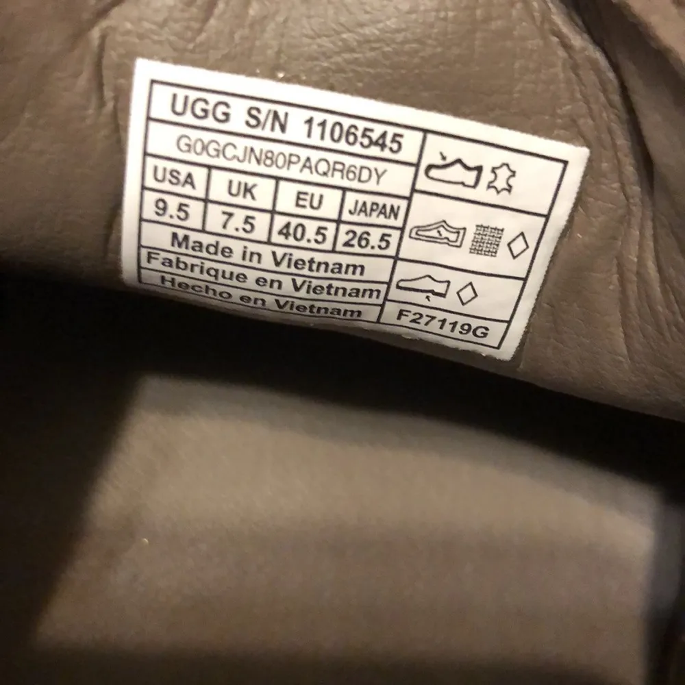 UGG Jass Lifestyle Women’s Shoes Size 9.5 Grey, Item #S/N 1106545 - Image 10