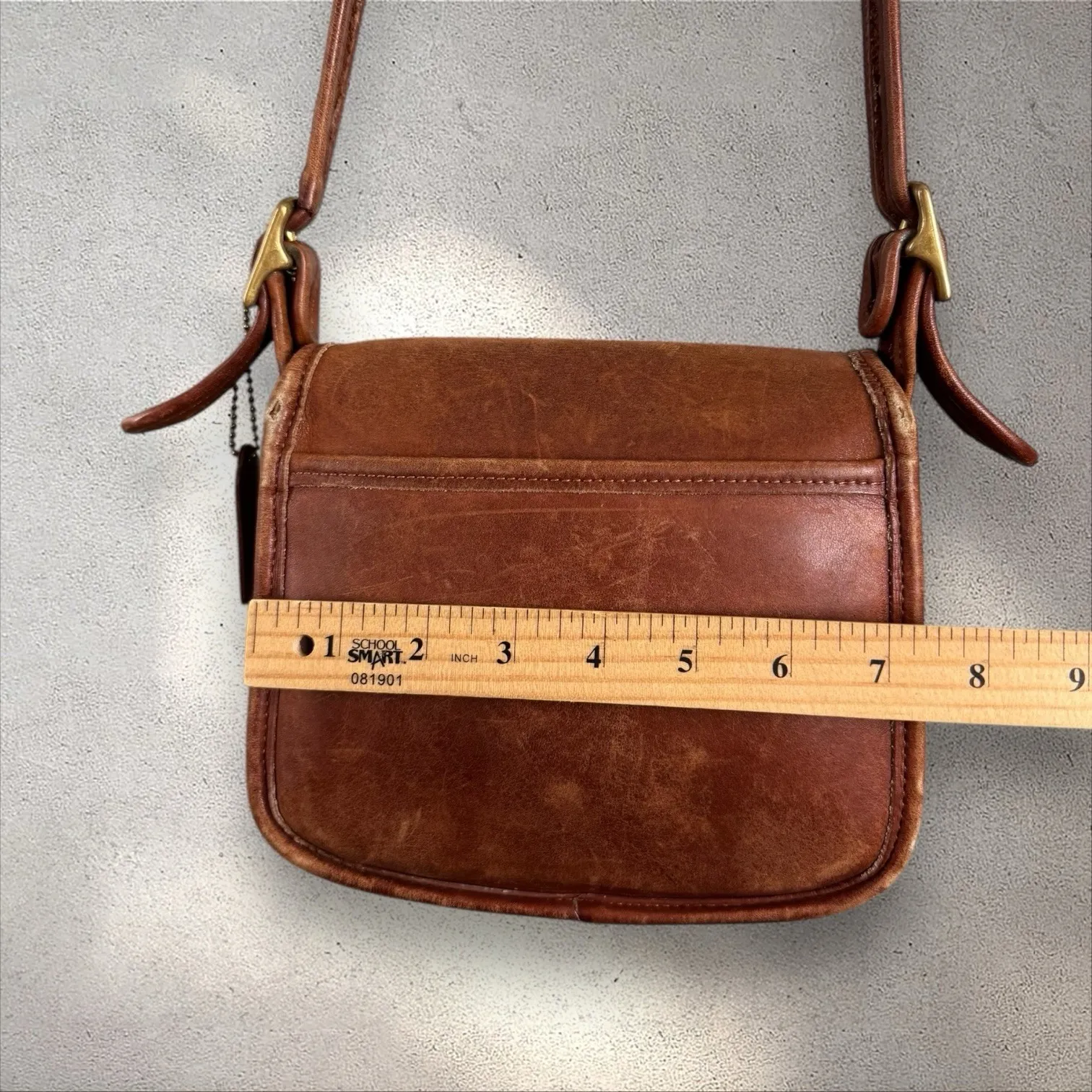 Vintage Coach Legacy Bag 9965 Brown Leather‎ Small Flap Shoulder Purse USA - Image 8