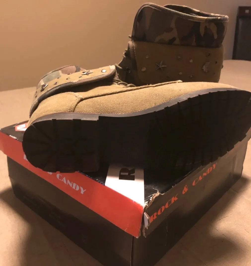 ZIGI Rock & Candy Green Spraypaint Boots-9.5 - Image 7