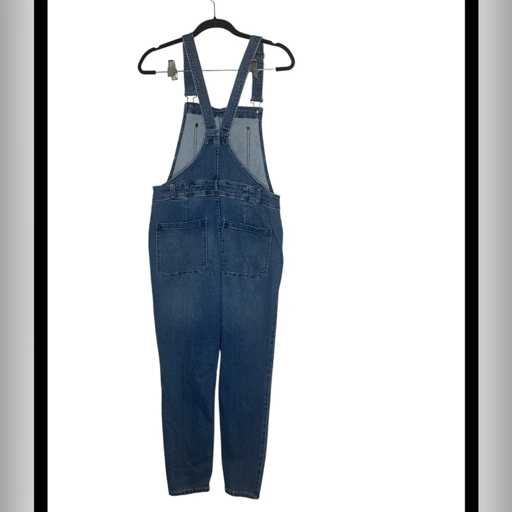 We The Free Free People Skinny Denim Overalls Bibs Mid Rise Size 30 - Image 6