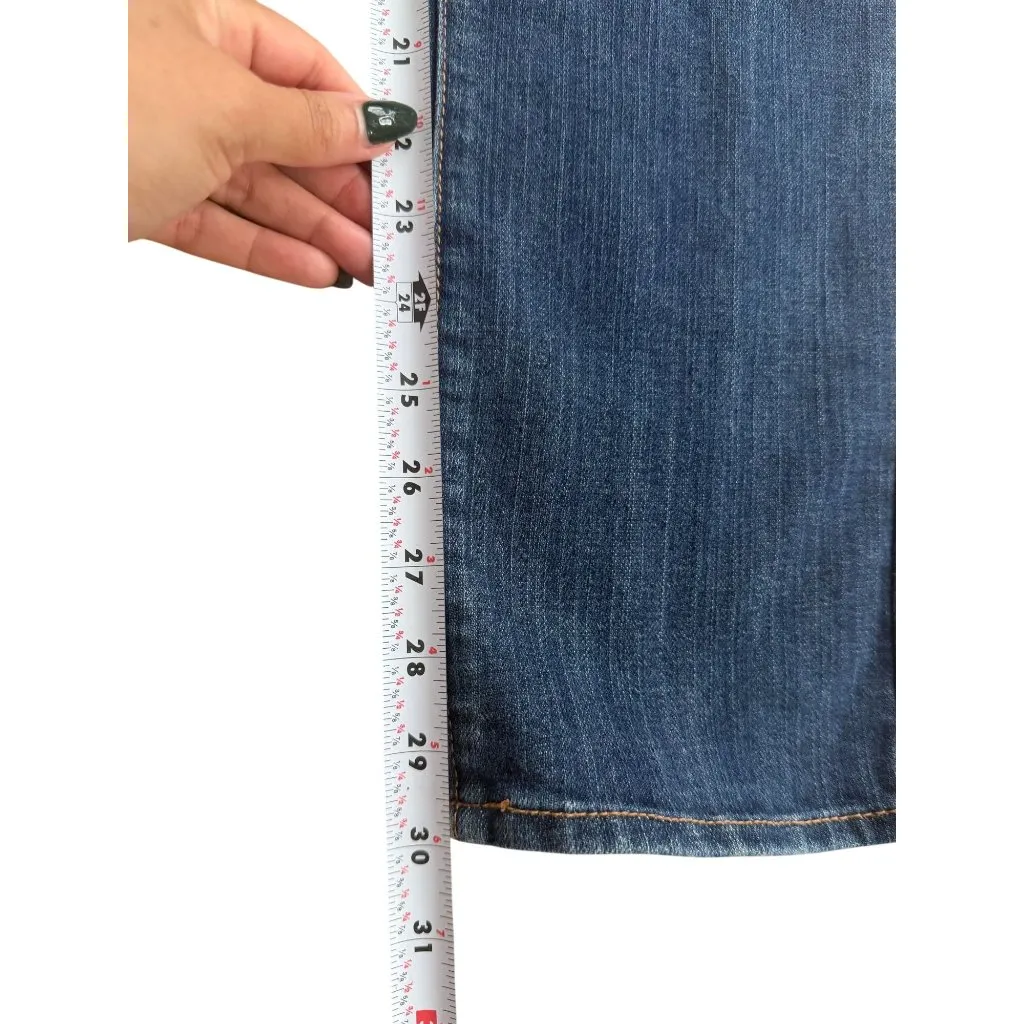 OLD NAVY The Diva Blue Straight Leg Jeans Size 12 Long - Image 7