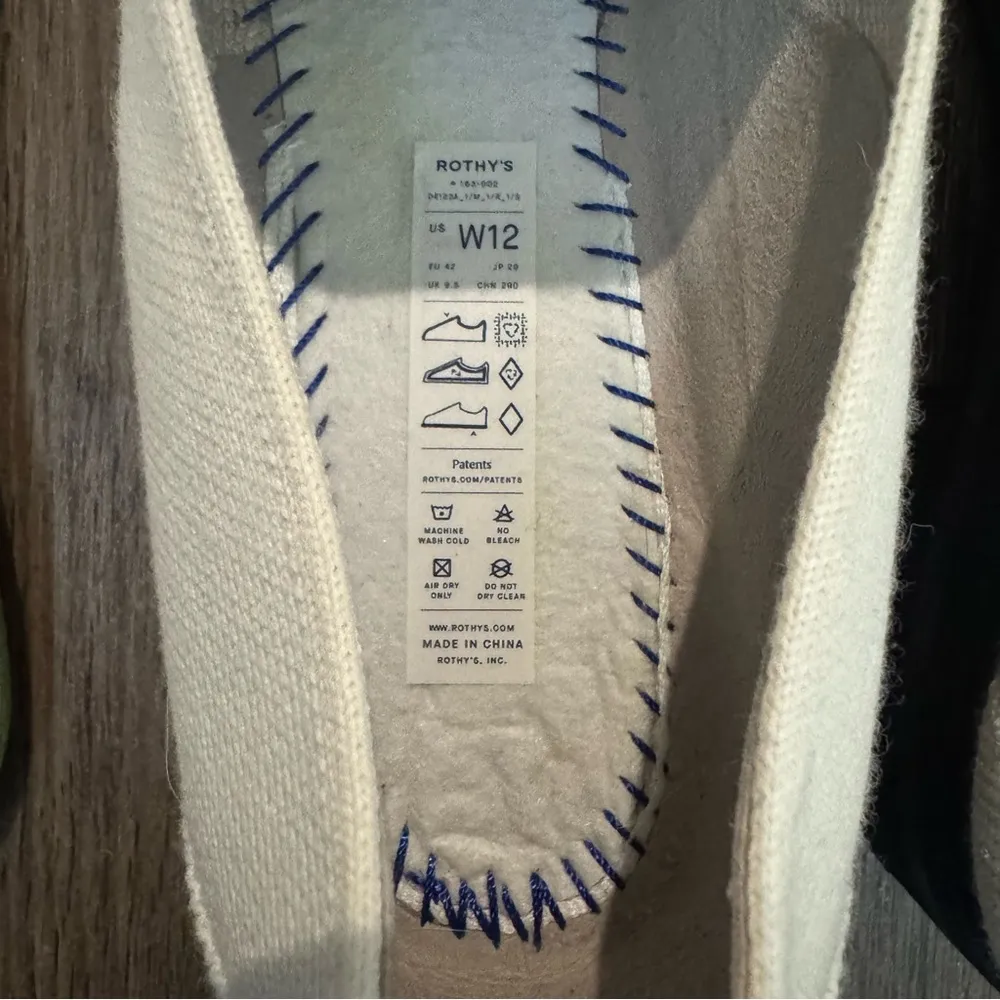 Rothy’s The Lug Loafers - Ivory Melino Wool Upper Women’s Size 12 - Image 11