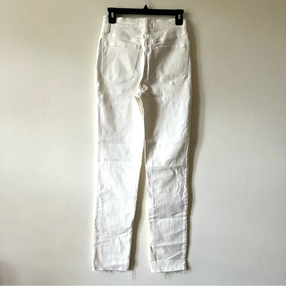 Madewell THE PERFECT VINTAGE JEANS high rise size 25 tall white - Image 3