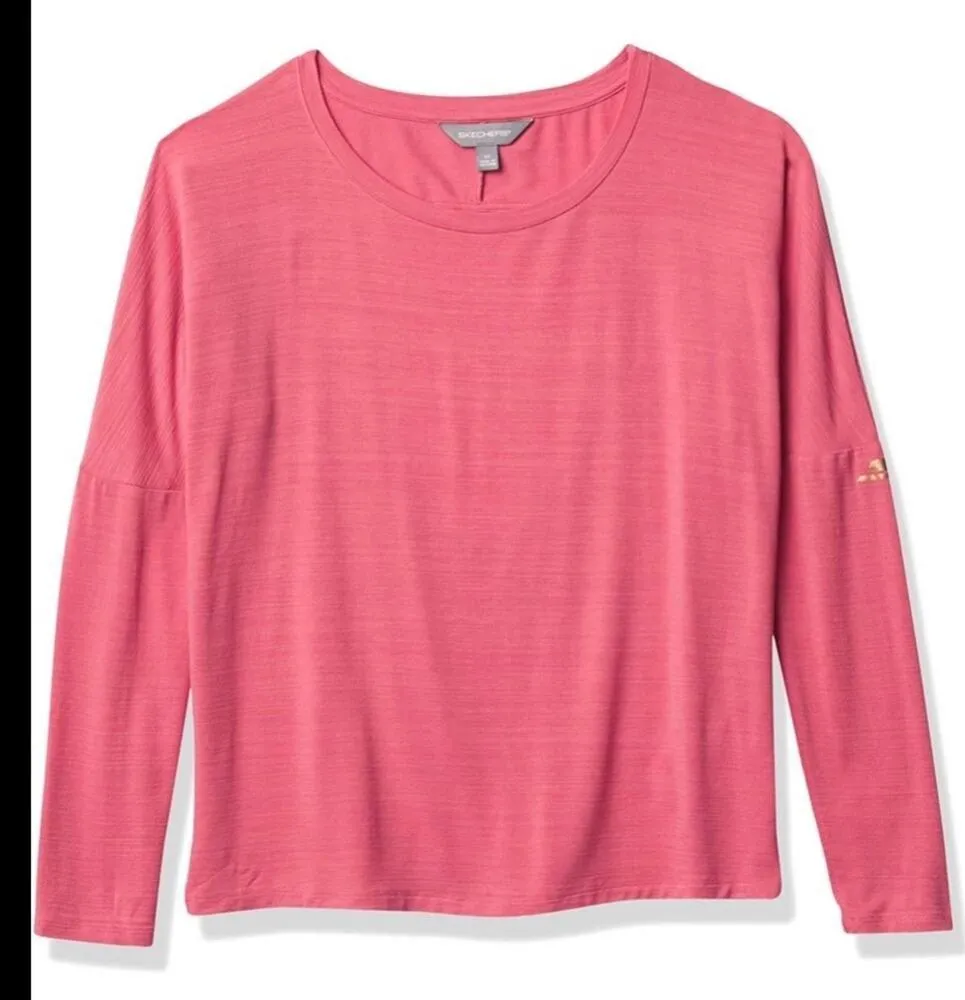 SKECHERS PERFORMANCE Women’s 3/4 Long Sleeve Backless Workout Tee Shirt XS - Image 10
