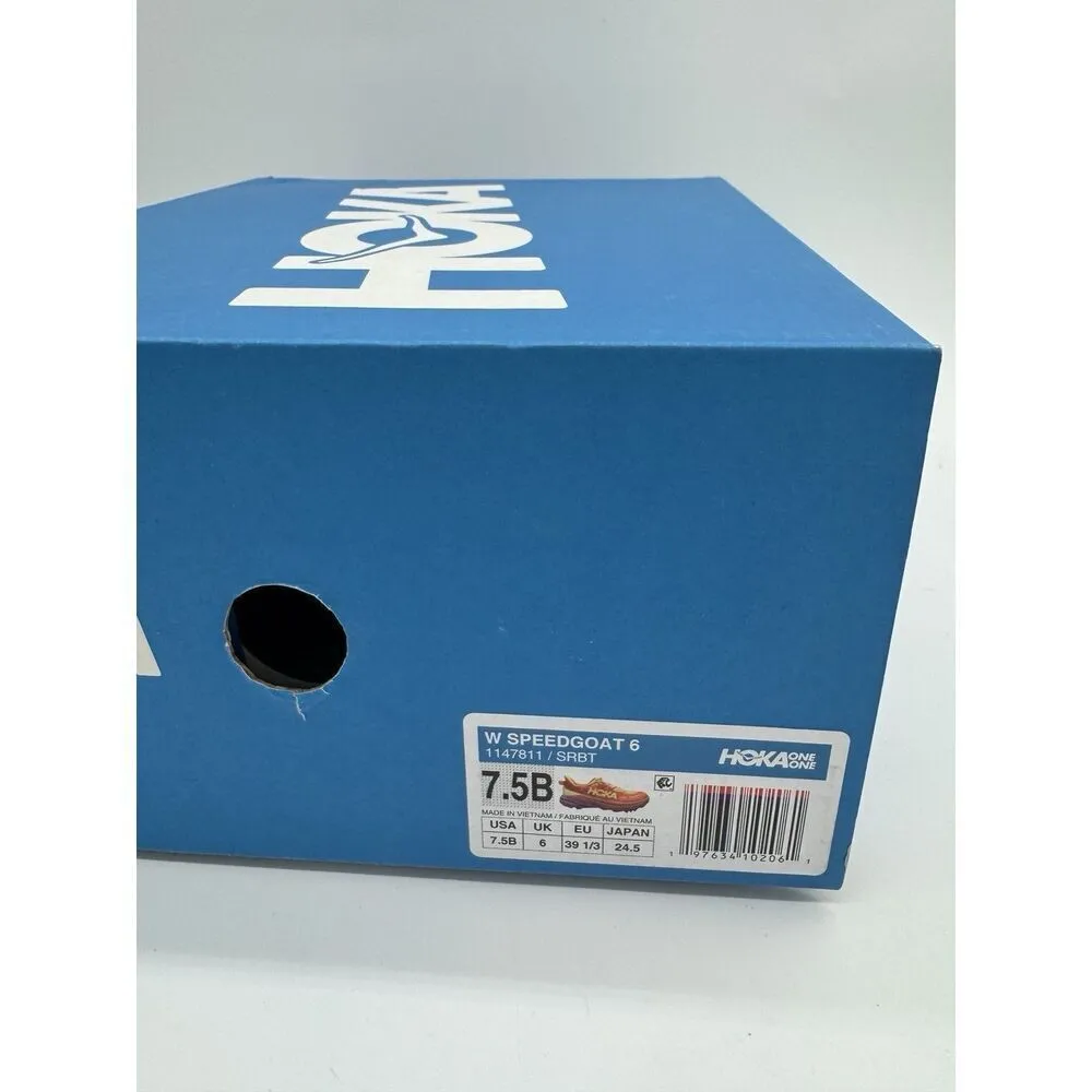 HOKA Women's Speedgoat 6 Trail Running Shoes SRBT New In Box Size 7.5 - Image 8