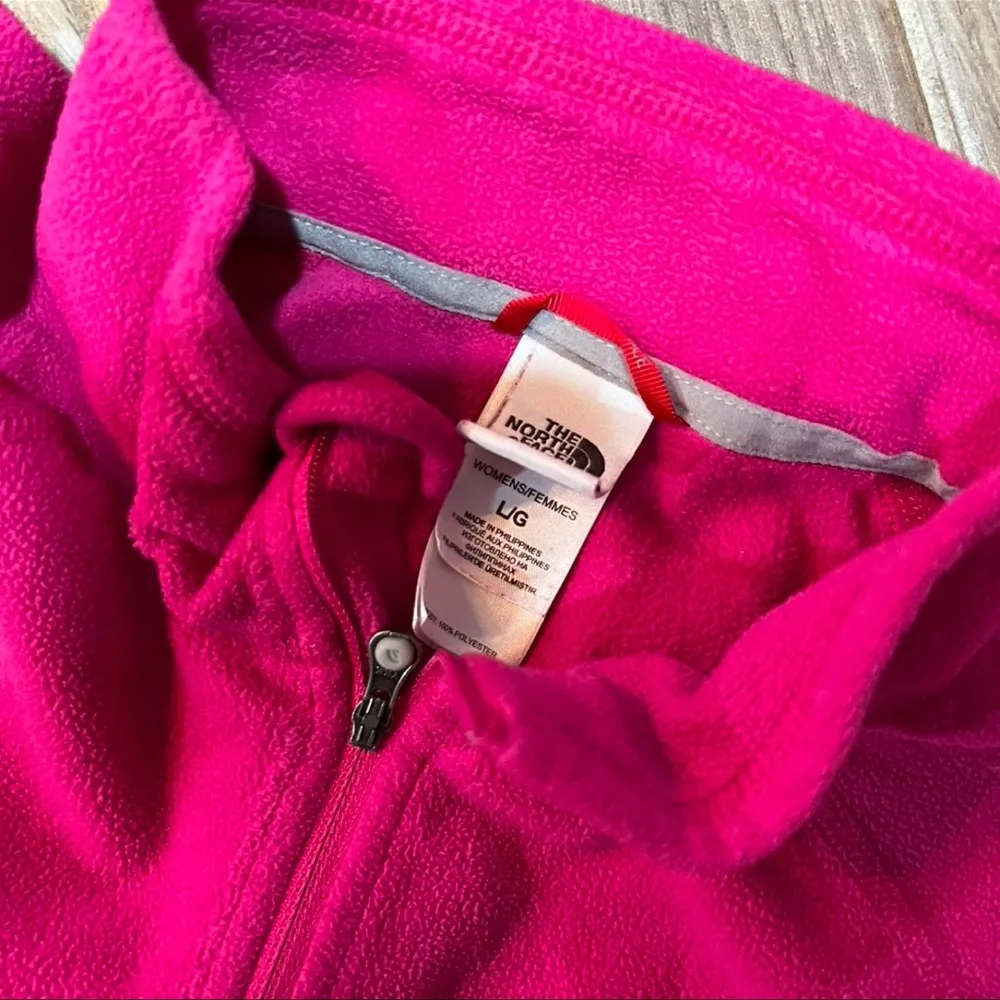 The North Face Hot Pink Apex Jacket 1/4 Zip - Image 2