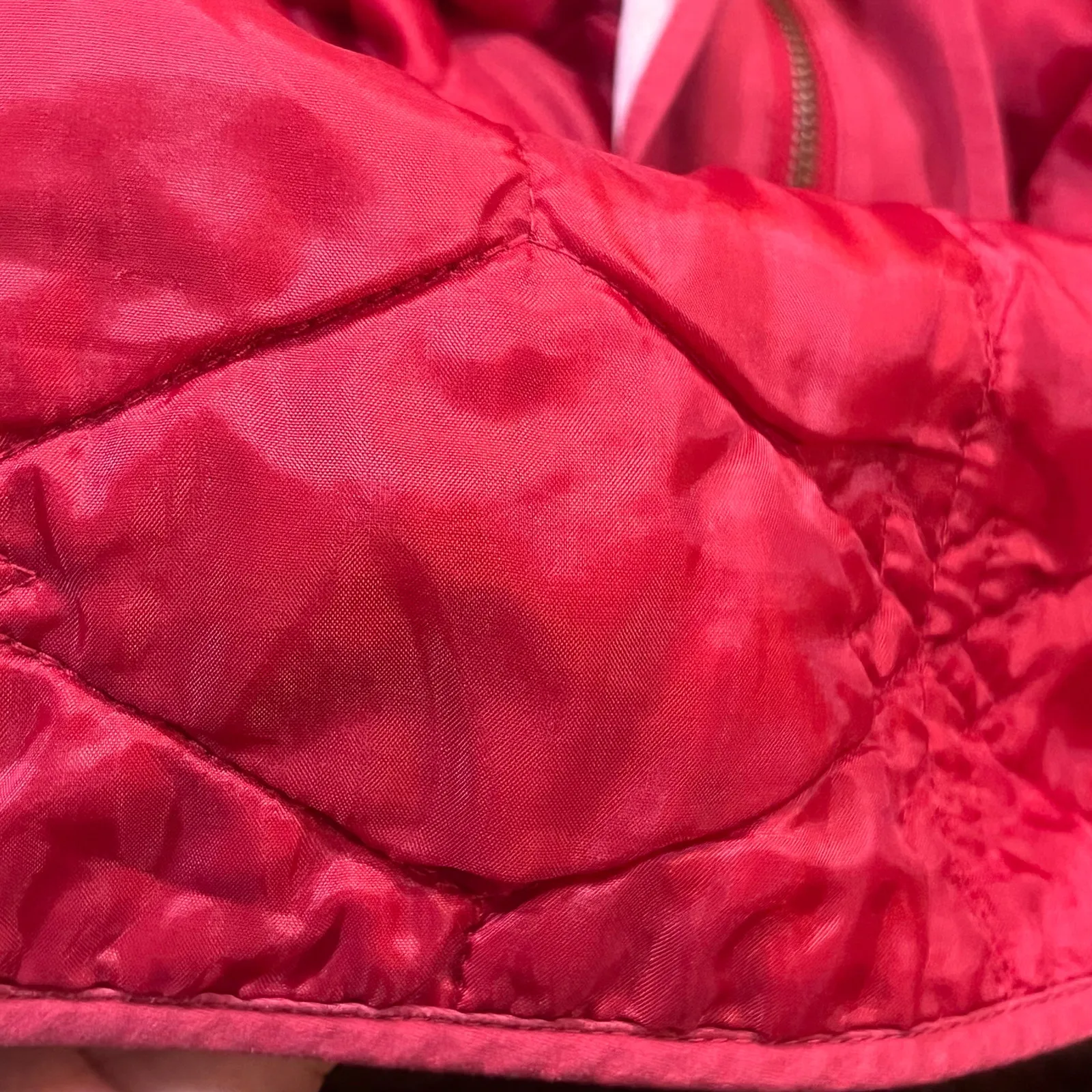 CJ BANKS Womens‎ Size 3X Vest Quilted Lightweight Full Zip Snowflakes Zipper Red - Image 9