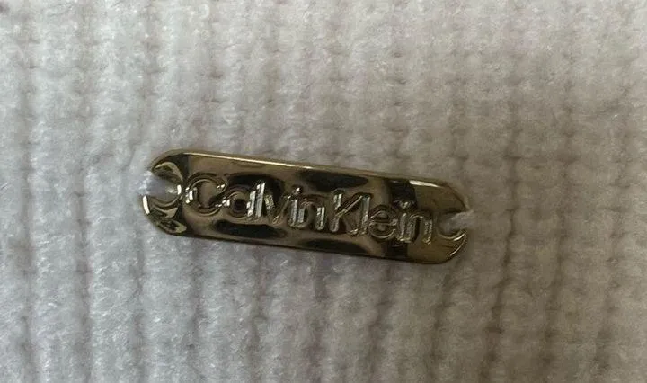 Calvin Klein Stripe Knit Wool MockNeck Sweater Size M - Image 6