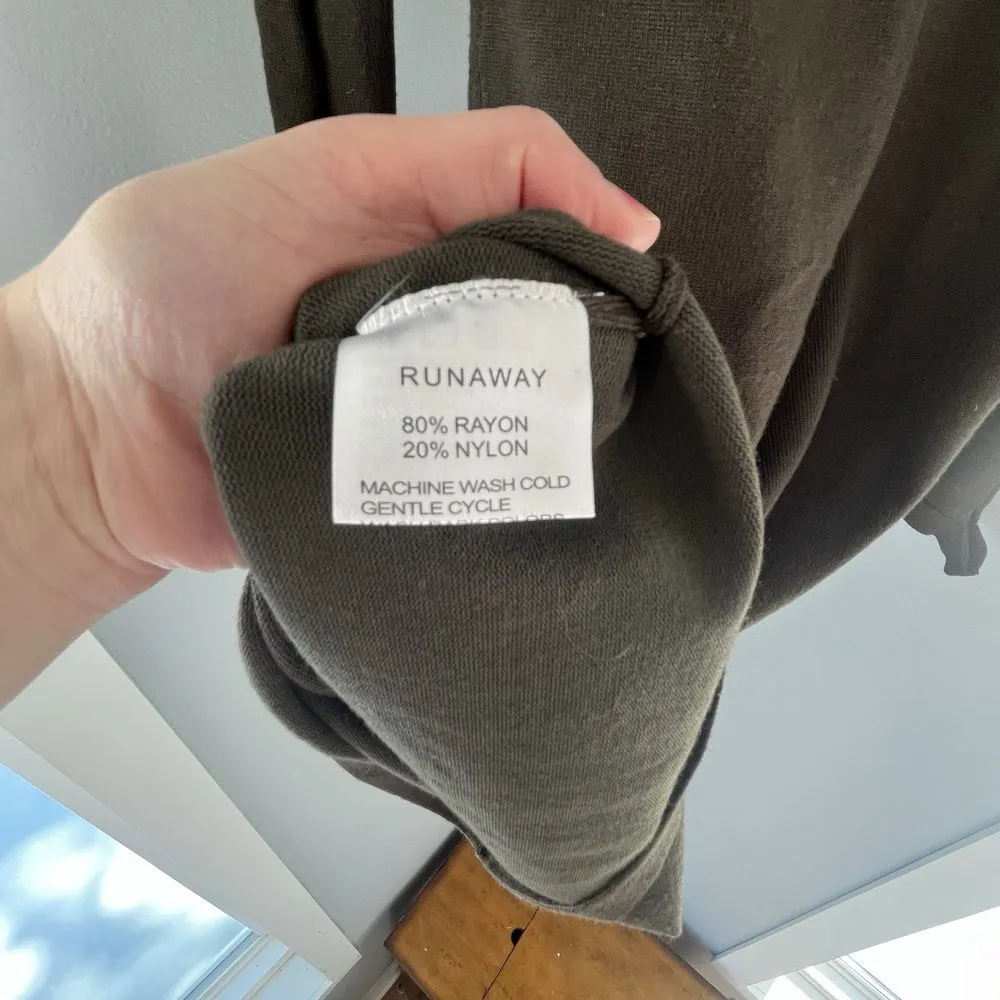 Runaway The Label Green Demi Mini Dress Size XS/ small Ladder Cut Out Sleeves - Image 6