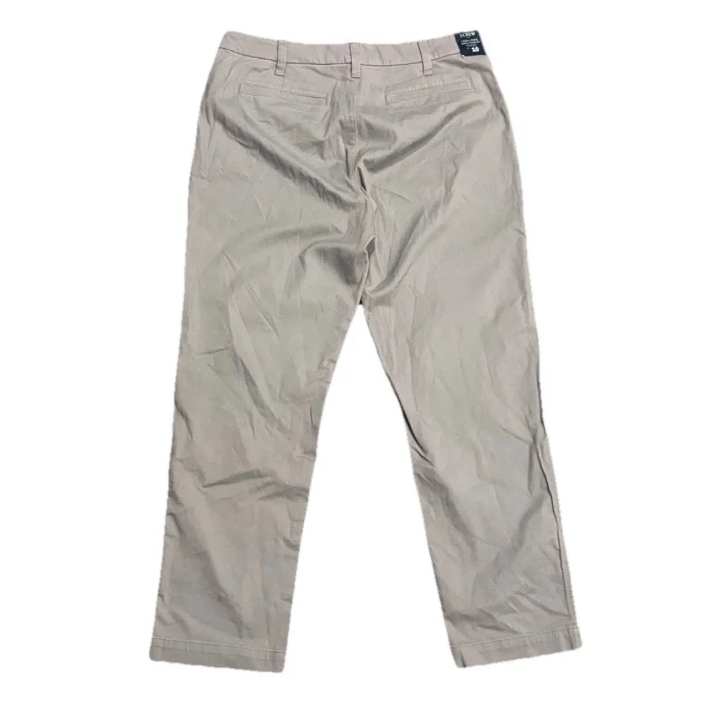 J. Crew Light Gray Cotton High-rise Girlfriend Chino Pant Women’s Size 10 - Image 3