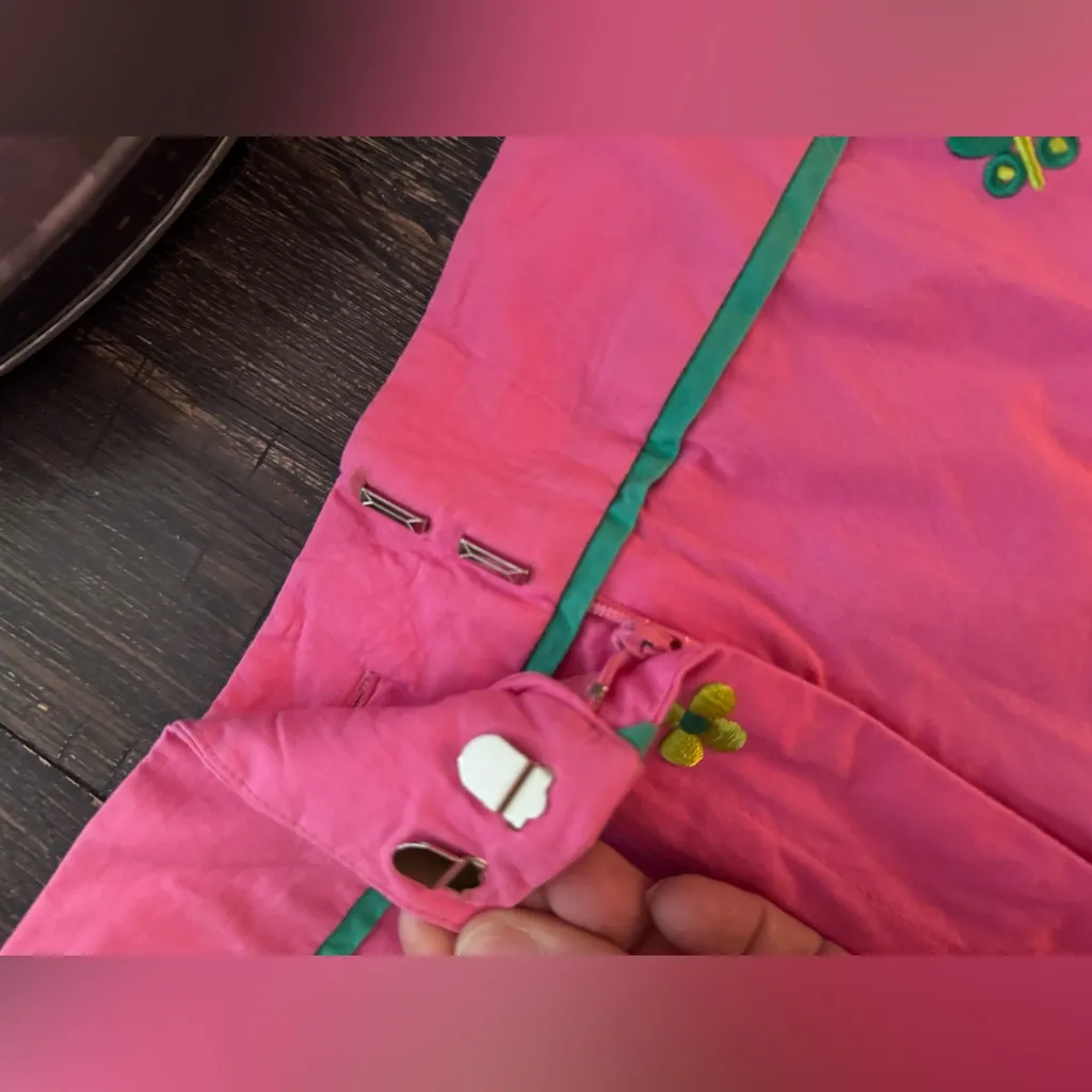 Lilly Pulitzer Pink Butterfly & Flower Embroidered Shorts size 14 - Image 6