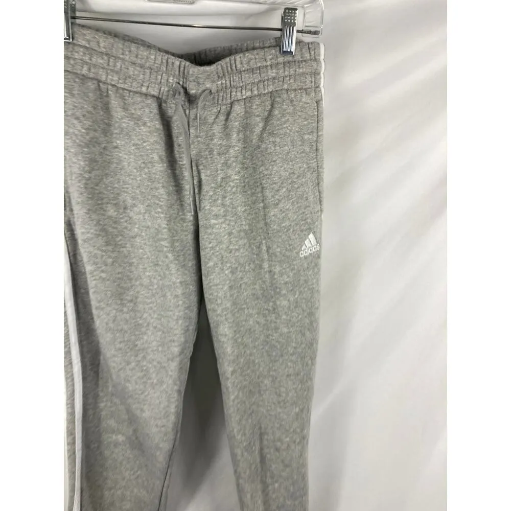 Adidas Essentials Classic Three Stripe Jogger Sweatpant Grey Size Small - Image 3