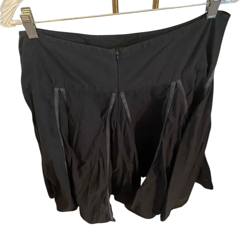 Grace Elements Black A-Line Cotton Midi Skirt Whimsigoth Fall Witchy Art Teacher - Image 6