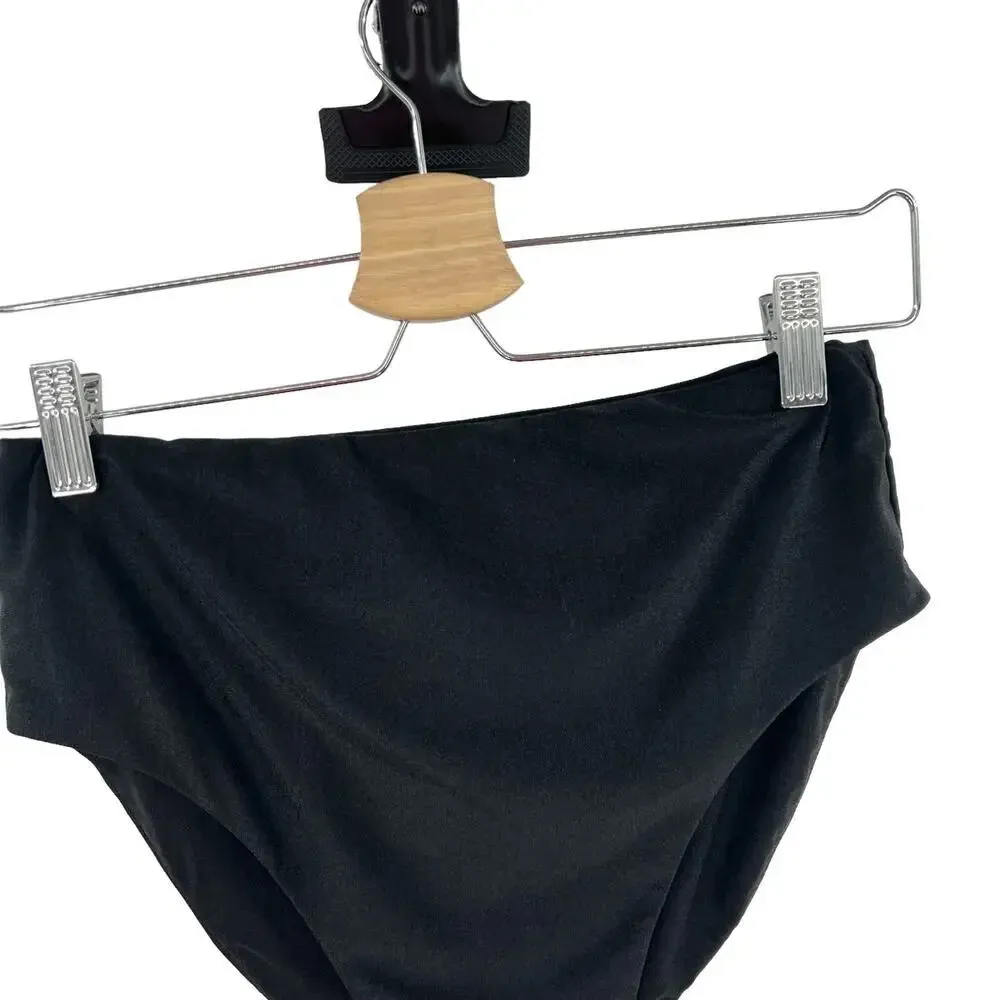 Tiger Mist  Solange Bikini Bottom‎ Black High Waist Size Large - Image 3