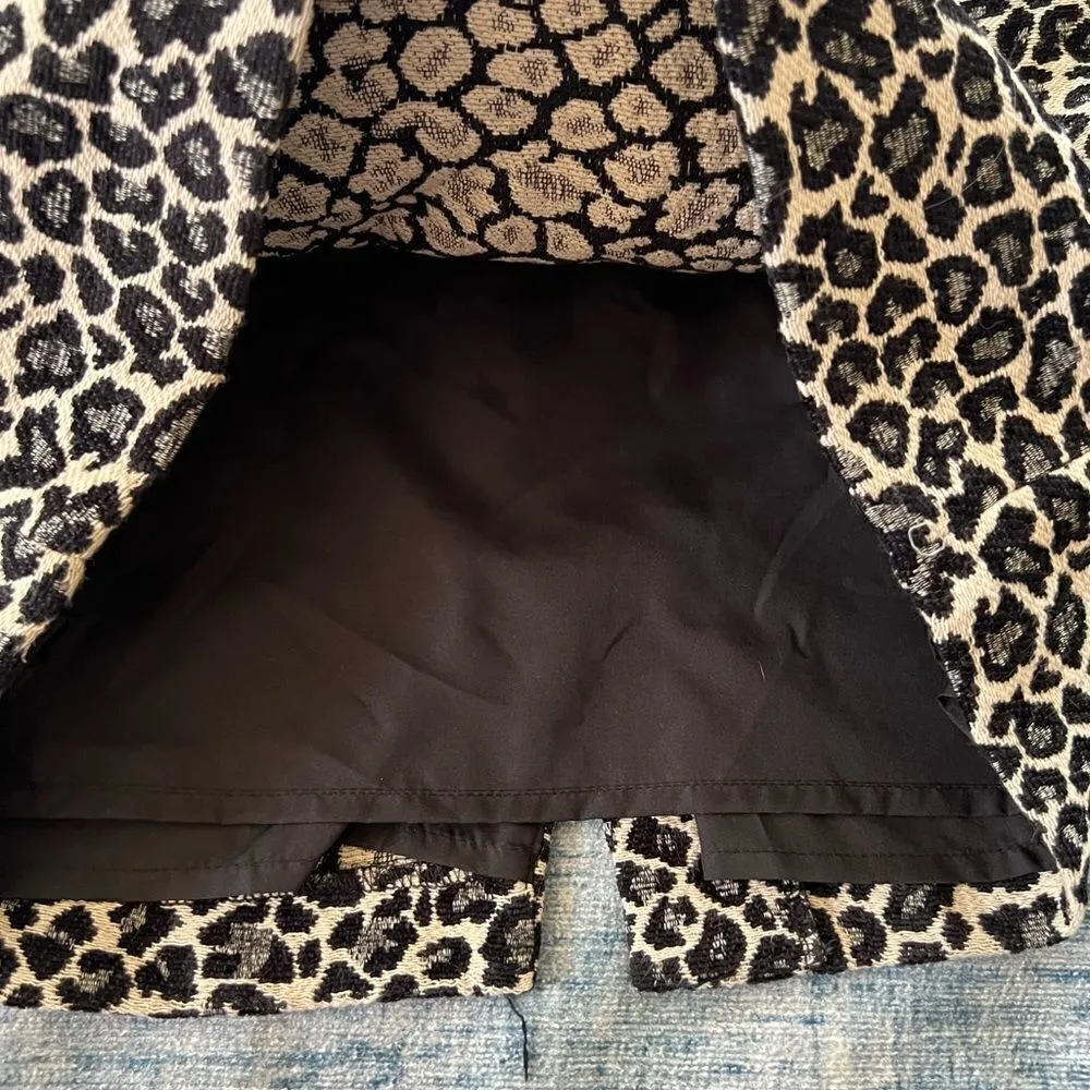Amanda + Chelsea Leopard Print Pencil Skirt w Pockets 6 - Image 4