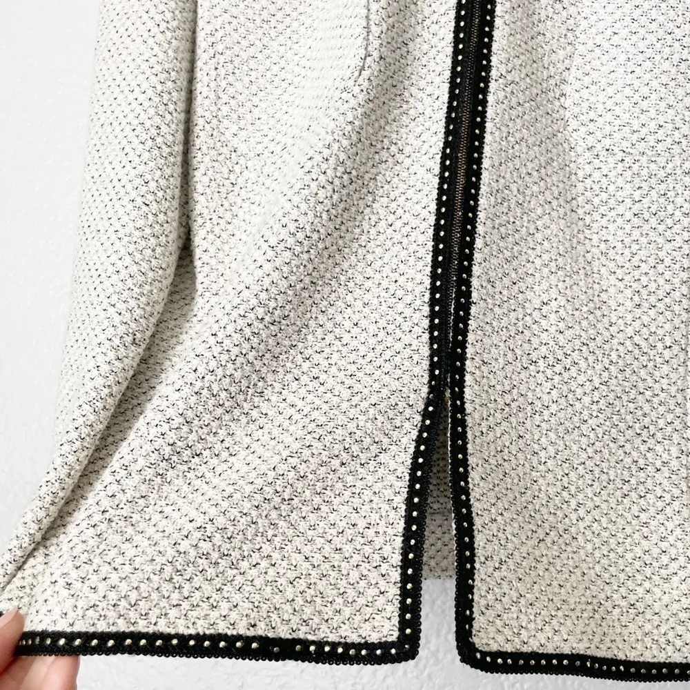 ST. JOHN Vintage 90’s Tweed Zip Up Blazer - Image 2