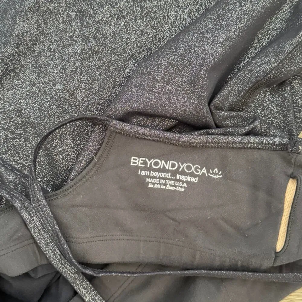 Spacedye Slim Racerback Cami in Black Shimmer Size Small - Image 4