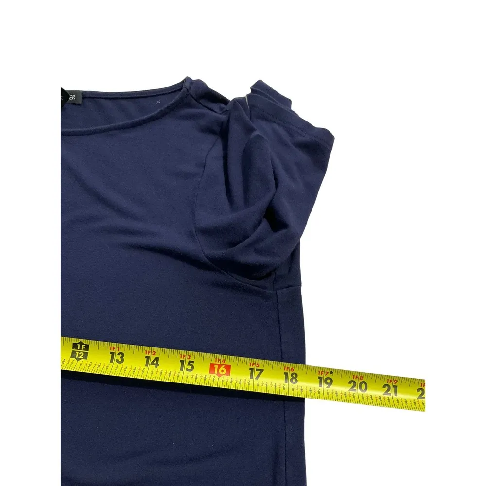 Eileen Fisher Blue Short Sleeve T-shirt Dress Size M (37-59) - Image 5