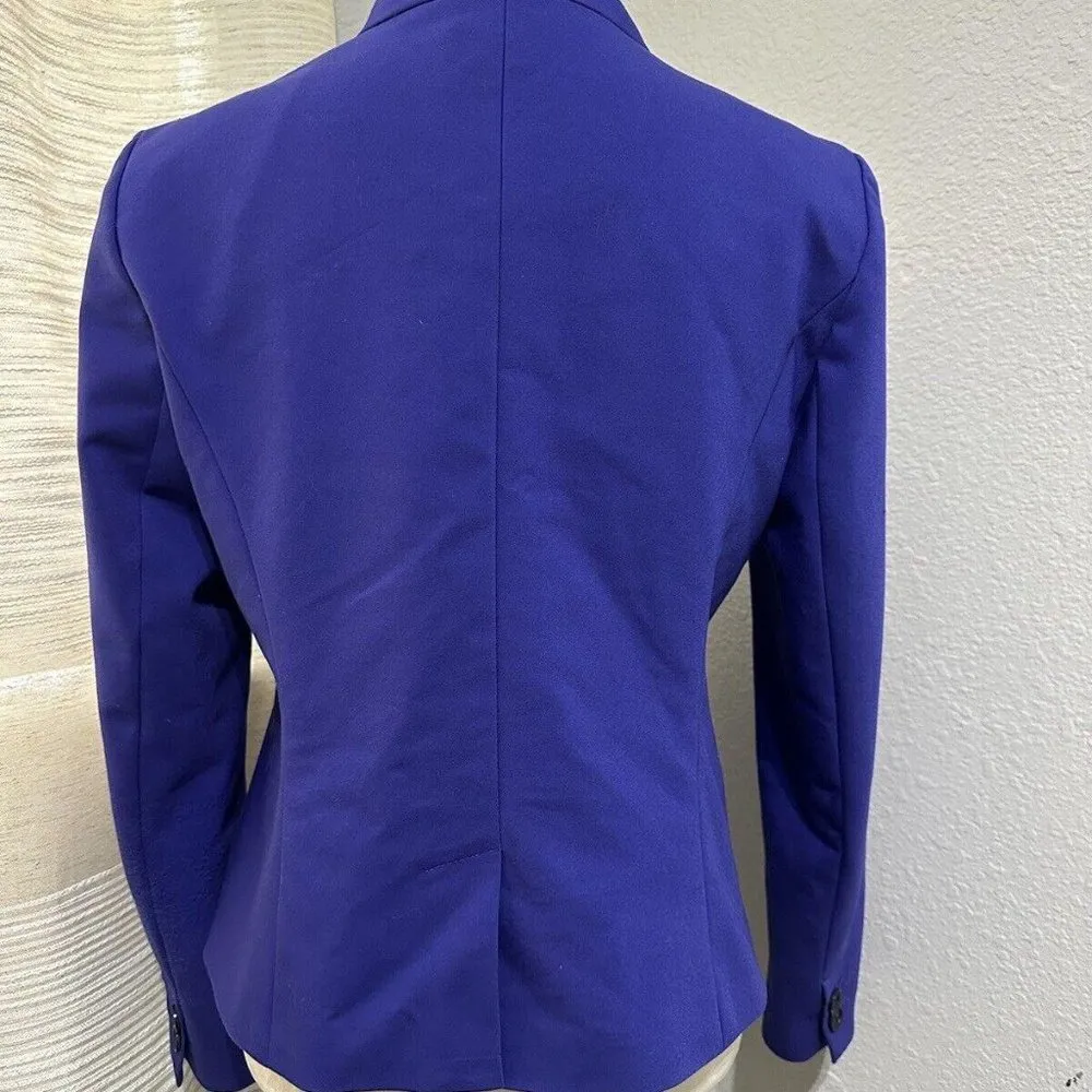 Women’s Ann Taylor Loft Blue Blazer Jacket Sz 8 - Image 6