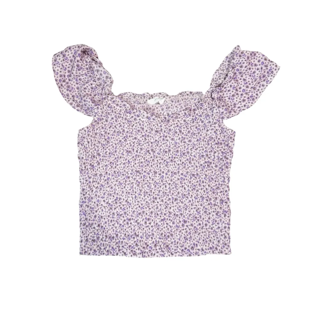 Lush Women's Smocked‎ Cap Sleeve Top size M - Image 7