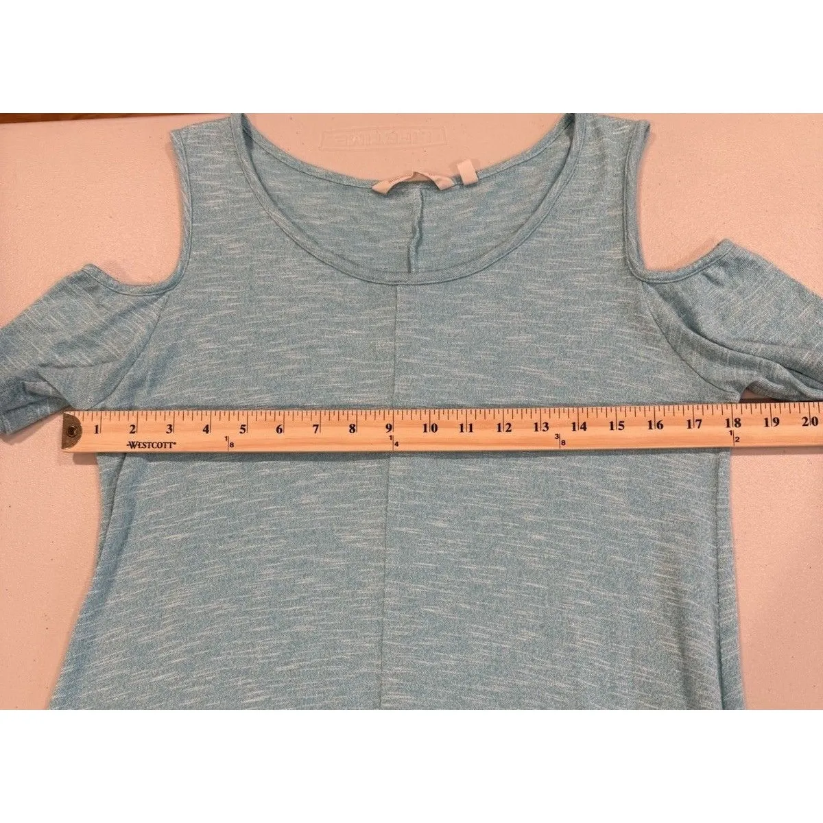 Soft Surroundings Maxi Dress Womens Medium Cold Shoulder Pockets Travel Casual - Image 5