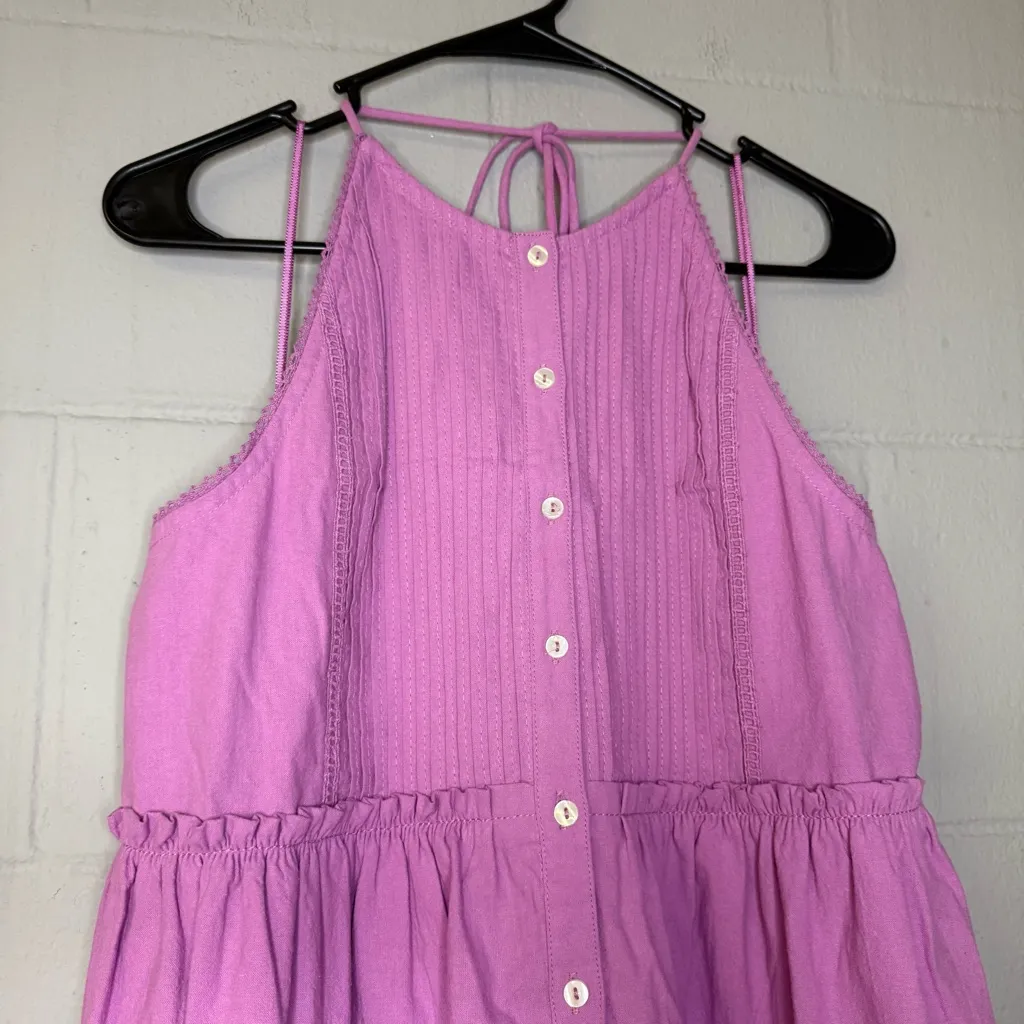 Free People Desert Days Mini Dress in Purple Women’s Size Large Button Up Dress - Image 7