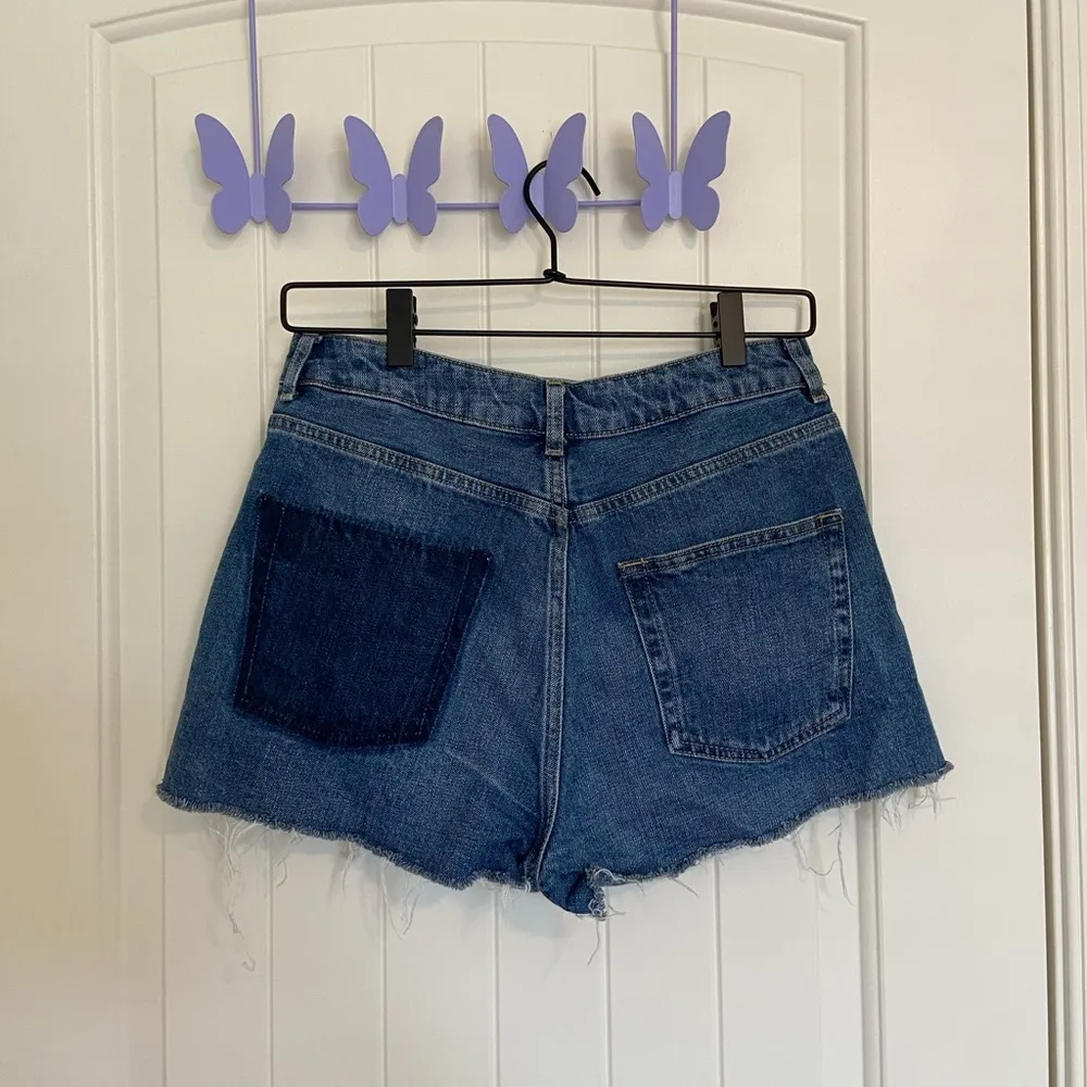 NWOT | Topshop women’s moto mom denim‎ shorts — size 8 - Image 4