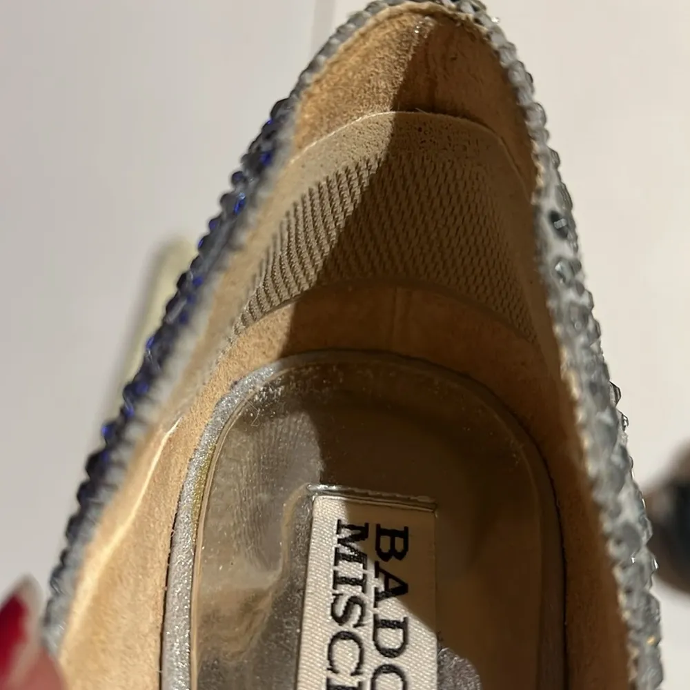 Badgley Mischka Silver Embellished Heels size 7
Wedding, quinceanera, party - Image 14